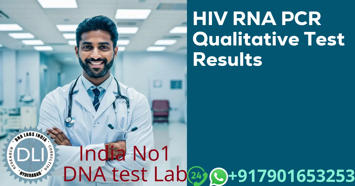 HIV RNA PCR Qualitative Test Results