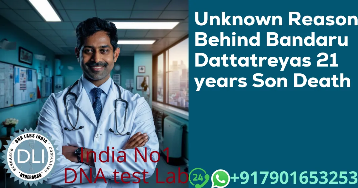 Unknown Reasons Behind Bandaru Dattatreyas 21 years Son Death
